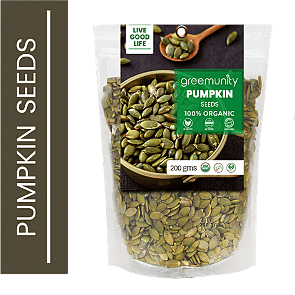 Greemunity Organic Pumpkin Seeds|200 g Greemunity Organic Pumpkin Seeds|200 g