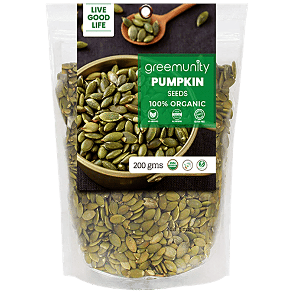 Greemunity Organic Pumpkin Seeds|200 g Greemunity Organic Pumpkin Seeds|200 g