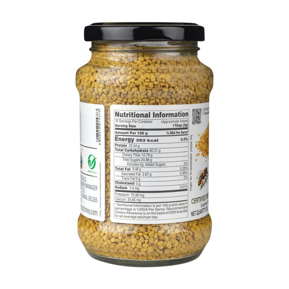 INDIGENOUS HONEY Bee pollen Pure Natural Organic Bee Pollen sourced from beehive 230 g Granulated