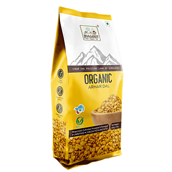 Jivamrit Organic Arhar Dal|500 g