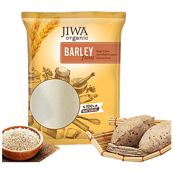 Jiwa Organic Barley Flour - 100% Natural & Gluten Free|750 g Jiwa Organic Barley Flour - 100% Natural & Gluten Free|750 g
