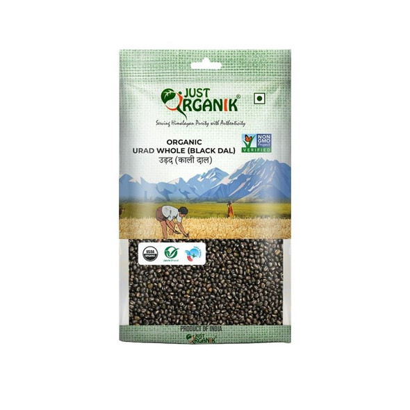 Just Organik Black Organic Urad (Sabut)|1 kg