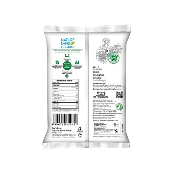 Natureland Whole Wheat Organic Atta|5 kg Natureland Whole Wheat Organic Atta|5 kg