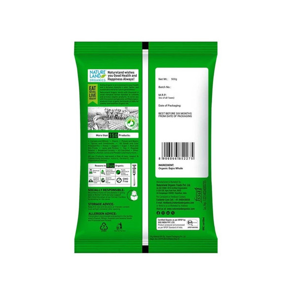 Natureland - Organic Bajra Flour|500 g Natureland - Organic Bajra Flour|500 g