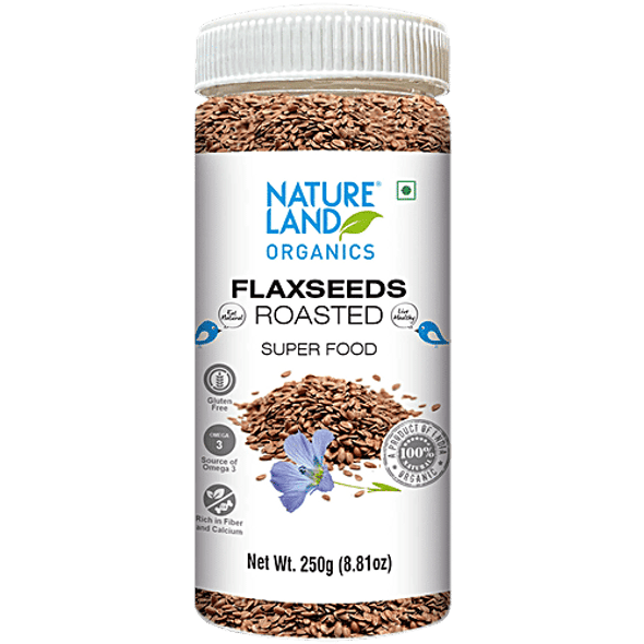 Natureland Organics Roasted Flaxseed - Superfood|250 g