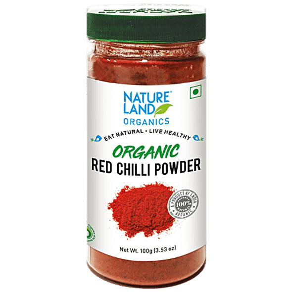 Natureland Organics Red Chilli Powder|100 g