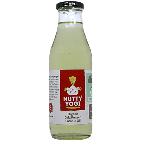 Nutty Yogi Organic Cold Pressed - Coconut Oil|500 ml