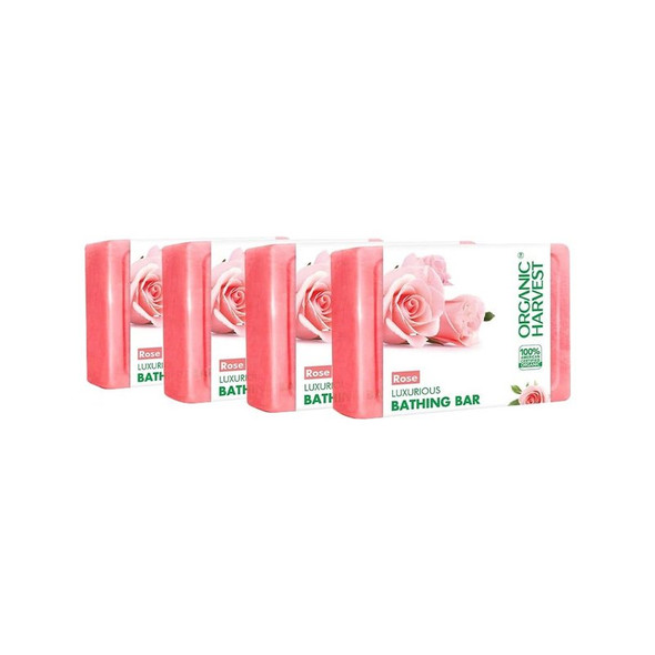 Organic Harvest Luxurious Bathing Soap|124 g (4 x 31 g)