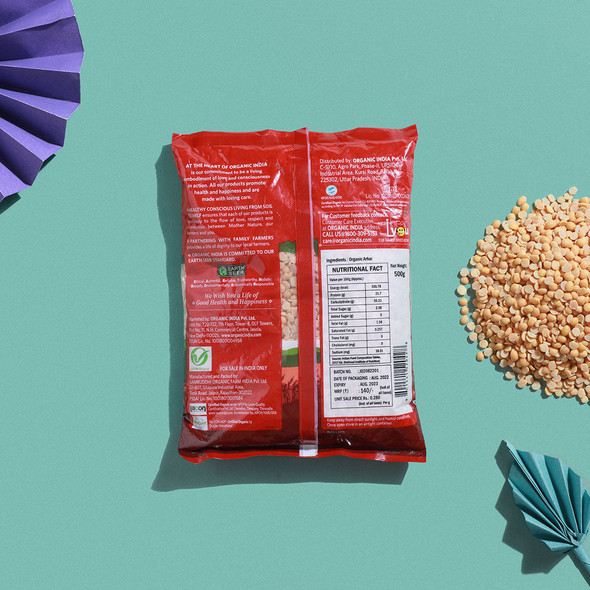 Organic India Organic Arhar Dal (Tur Dal) 500g