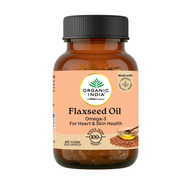 Organic India Organic Flaxseed Oil Capsules|60 caps
