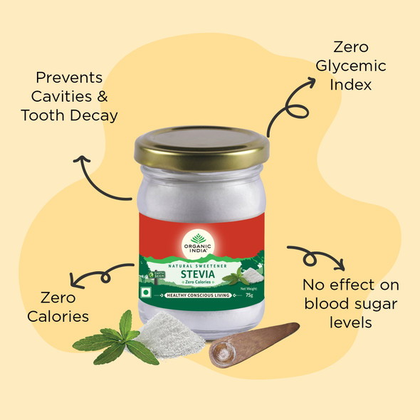 Organic India Stevia powder|74 gm Organic India Stevia powder|74 gm