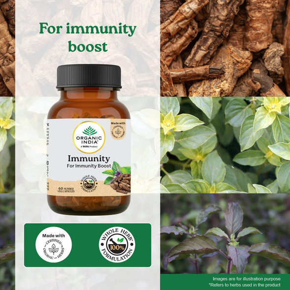 Organic India Immunity Capsules|60 caps Organic India Immunity Capsules|60 caps