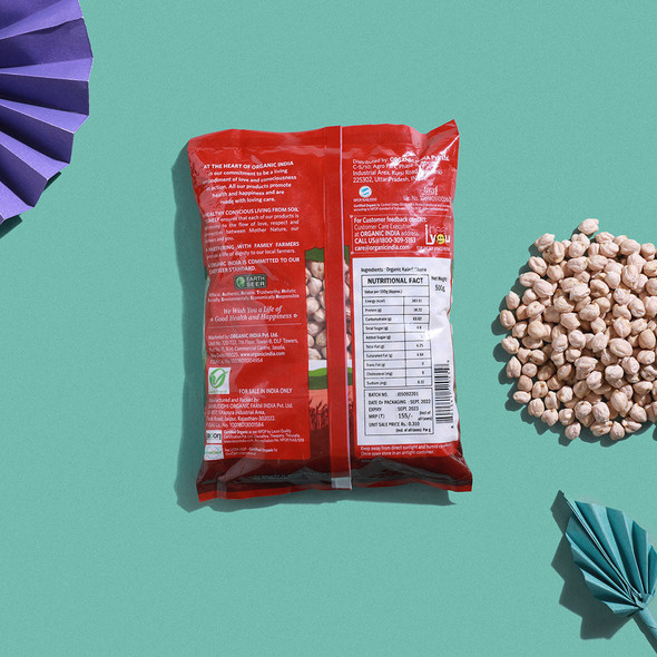 Organic India Kabuli Chana (White Chickpea) 1 Kg Organic India Kabuli Chana (White Chickpea) 1 Kg
