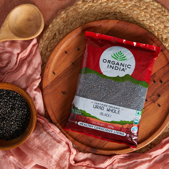 Organic India Urad Whole (Black) 500g