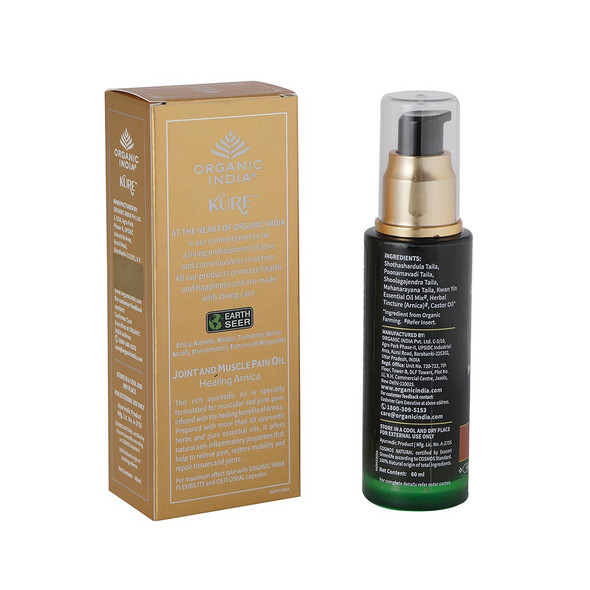 Organic India Joint & Muscle Pain Oil Arnica 60ml Organic India Joint & Muscle Pain Oil Arnica 60ml