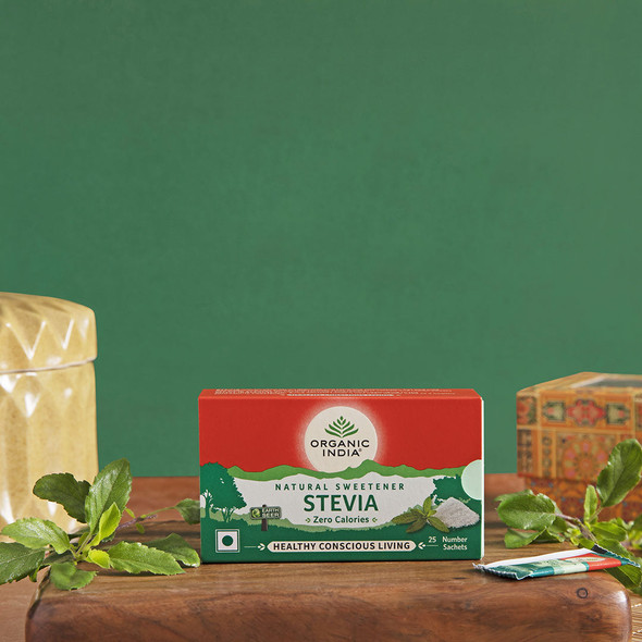Organic India Stevia 25 Sachet Box - Pack of 3