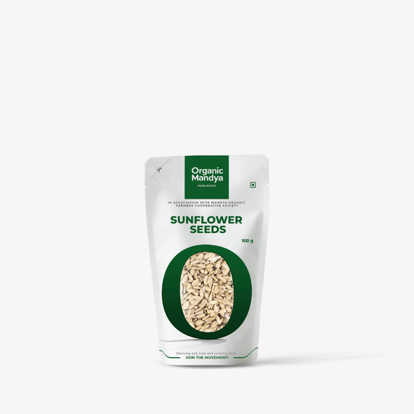 Organic Mandya Organic Sunflower Seeds|100g Organic Mandya Organic Sunflower Seeds|100g