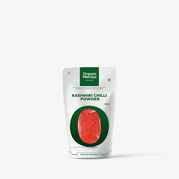 Organic Mandya Organic Kashmiri Chilli Powder|100g Organic Mandya Organic Kashmiri Chilli Powder|100g
