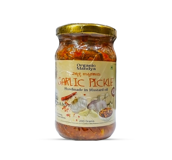 Organic Mandya Organic Garlic Pickle|200g