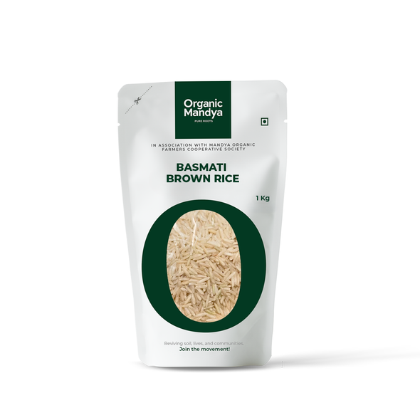 Organic Mandya Organic Basmati Brown Rice|1kg
