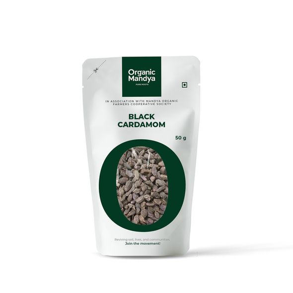 Organic Mandya Organic Black Cardamom|50g