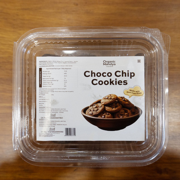 Organic Mandya Choco Chip Cookies (100g)|100g