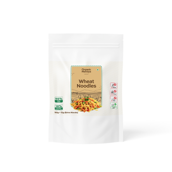 Organic Mandya Wheat Noodles|192g+12g(extra masala)