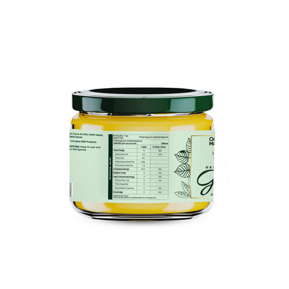 Organic Mandya A2 Desi Cow Masala added Ghee|275ml