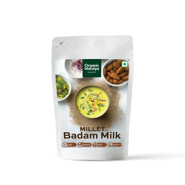 Organic Mandya Organic Millet Badam Milk - Instant Drink|200g