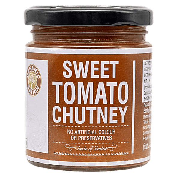Organic Nation Sweet Tomato Chutney|225 g