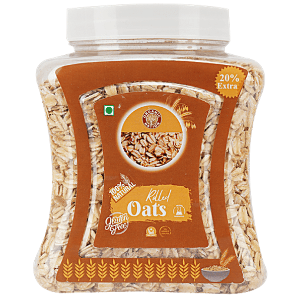 Organic Nation Rolled Oats - 100% Natural, Promotes Weight Loss, Gluten-free, Healthy Breakfast|600 g Organic Nation Rolled Oats - 100% Natural, Promotes Weight Loss, Gluten-free, Healthy Breakfast|600 g