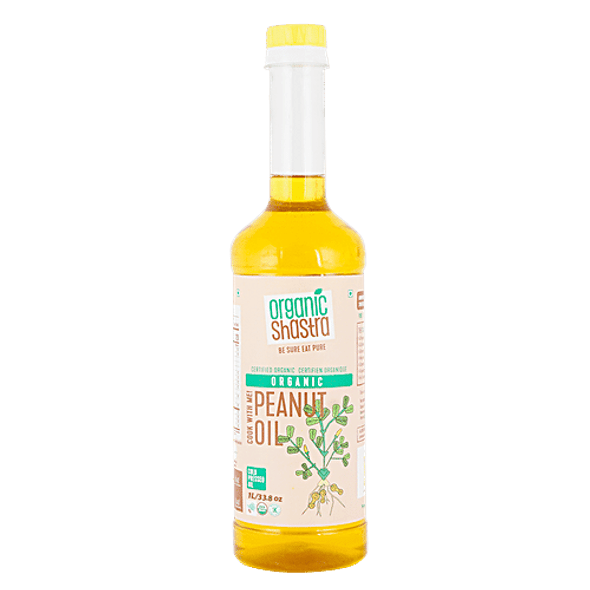 Organic Shastra Peanut/Groundnut Oil|1 L