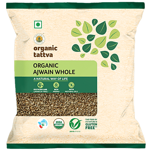 Organic Tattva Organic Seeds - Ajwain/Om Kalu|100 g