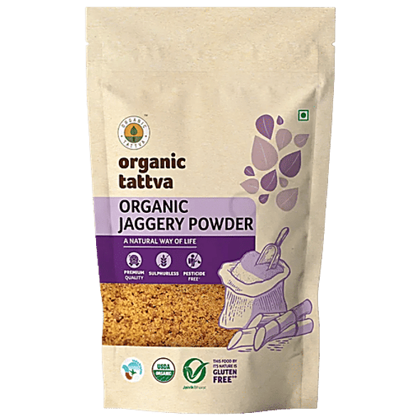 Organic Tattva Organic Jaggery Powder|1 kg Organic Tattva Organic Jaggery Powder|1 kg