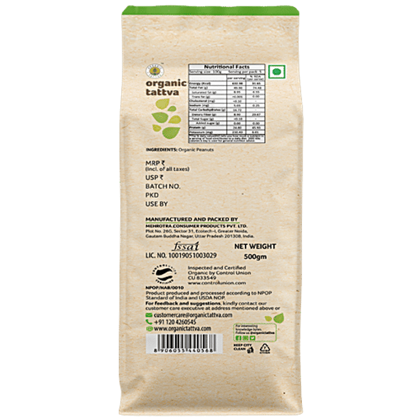 Organic Tattva Organic Groundnuts/Peanut|500 g