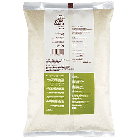 Phalada Pure & Sure Organic - Rava|1 kg