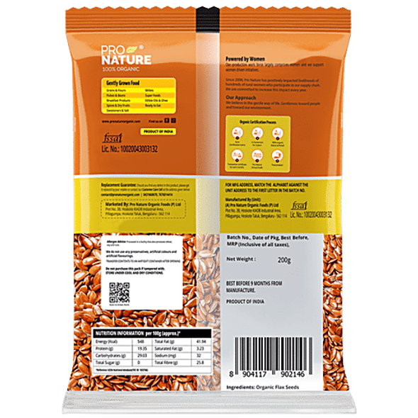 Pro Nature Organic Flaxseed/Alsi|200 g Pro Nature Organic Flaxseed/Alsi|200 g