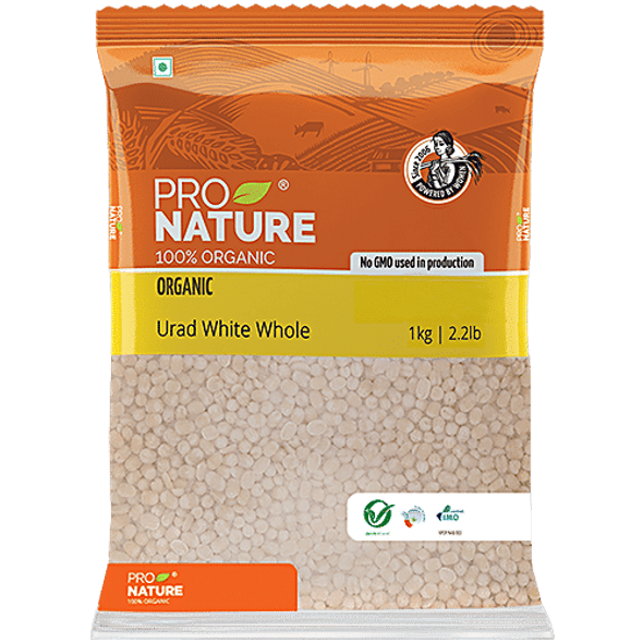 Pro Nature Organic Urad White Whole|1 kg