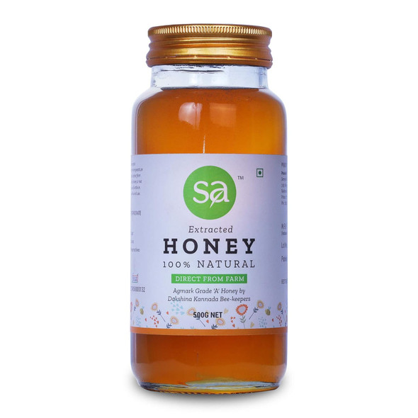 SAVAYAV ; the organic way Honey 500g | Pure Organic and Natural Wild Forest Multi Flora Honey From Western Ghats Dakshina Kannada Beekeepers