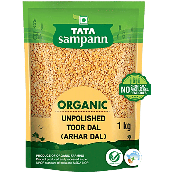 Tata Sampann Organic Toor Dal/Togari Bele|1 kg