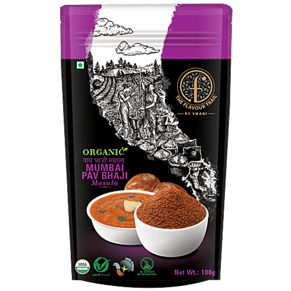 The Flavour Trail by Swani Organic Mumbai Pav Bhaji Masala|100 g The Flavour Trail by Swani Organic Mumbai Pav Bhaji Masala|100 g