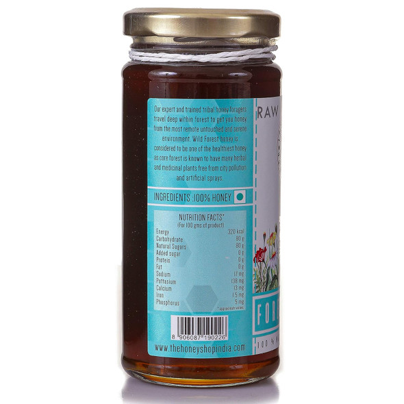 THE HONEY SHOP - Raw Organic Forest Honey - Unprocessed, Unfiltered, Unpasteurized, 100% Pure and Natural (320g) - Pack of 3 THE HONEY SHOP - Raw Organic Forest Honey - Unprocessed, Unfiltered, Unpasteurized, 100% Pure and Natural (320g) - Pack of 3
