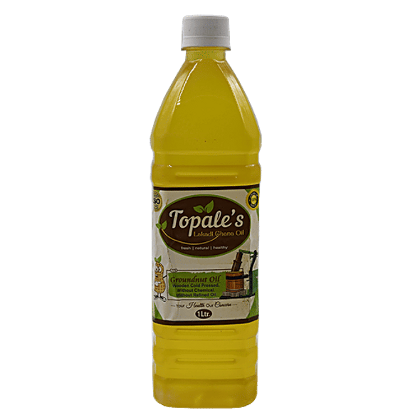 Topale's Organic Groundnut Oil - Cold Pressed, Lakadi Ghana|1 L