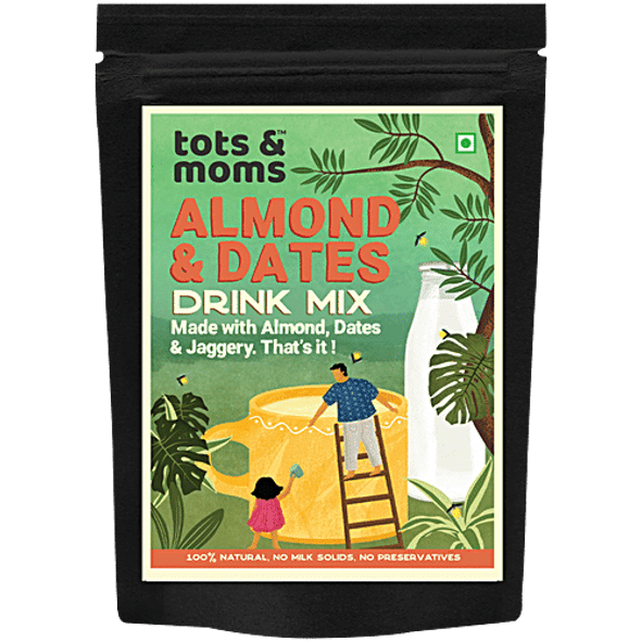 Tots & Moms Organic Drink Mx - Almond & Dates With Jaggery|200 g