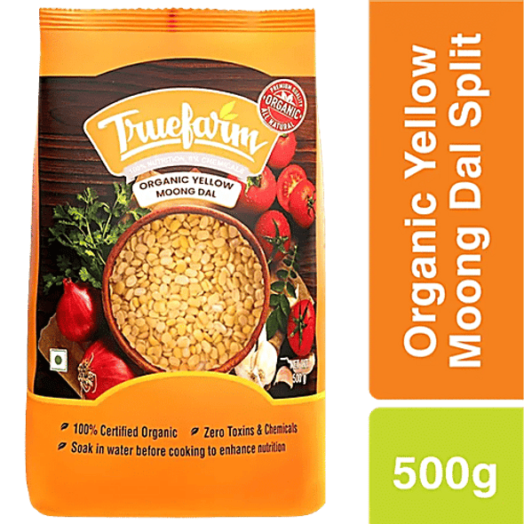 Truefarm Organic Yellow Moong Dal|500 g Truefarm Organic Yellow Moong Dal|500 g