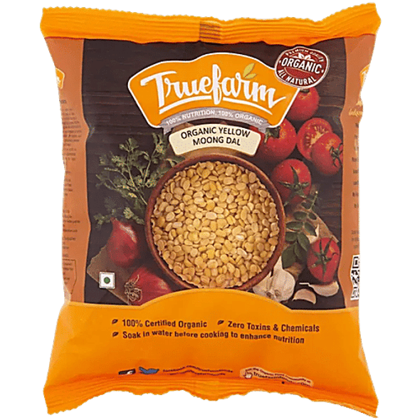 Truefarm Organic Yellow Moong Dal|500 g Truefarm Organic Yellow Moong Dal|500 g