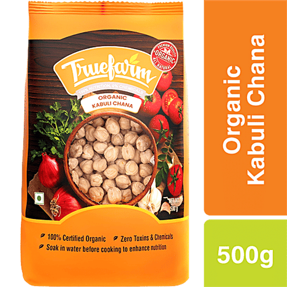 Truefarm Organic Kabuli Chana - Nutritious|500 g Truefarm Organic Kabuli Chana - Nutritious|500 g