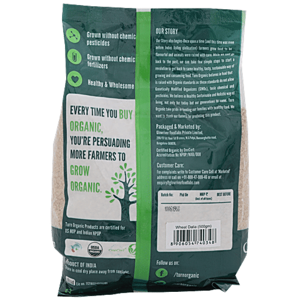 Turn Organic Organic - Wheat Dalia|500 g