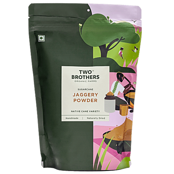 Two Brothers Organic Farms Jaggery Powder - Handmade & Naturally Dried|500 g Two Brothers Organic Farms Jaggery Powder - Handmade & Naturally Dried|500 g