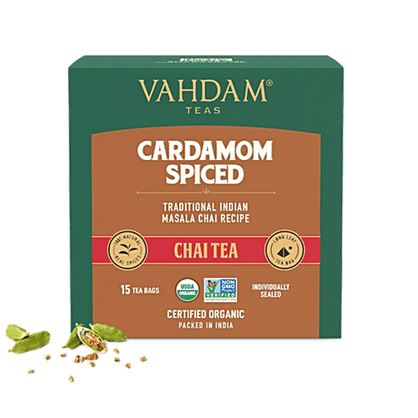 Vahdam Organic Masala Chai - Cardamom Spiced|30 g Vahdam Organic Masala Chai - Cardamom Spiced|30 g